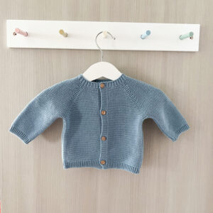 Casaco de malha – Azul jeans